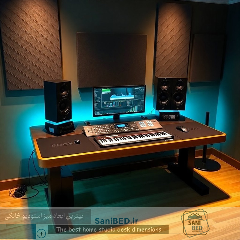 میز استودیو و ابعاد مناسب برای اتاق