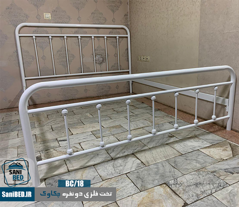 تخت خواب فلزی دو نفره مدل چکاوک