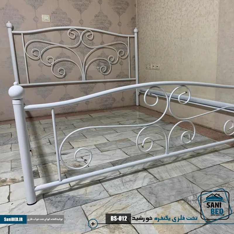 تخت فلزی یک نفره مدل خورشید