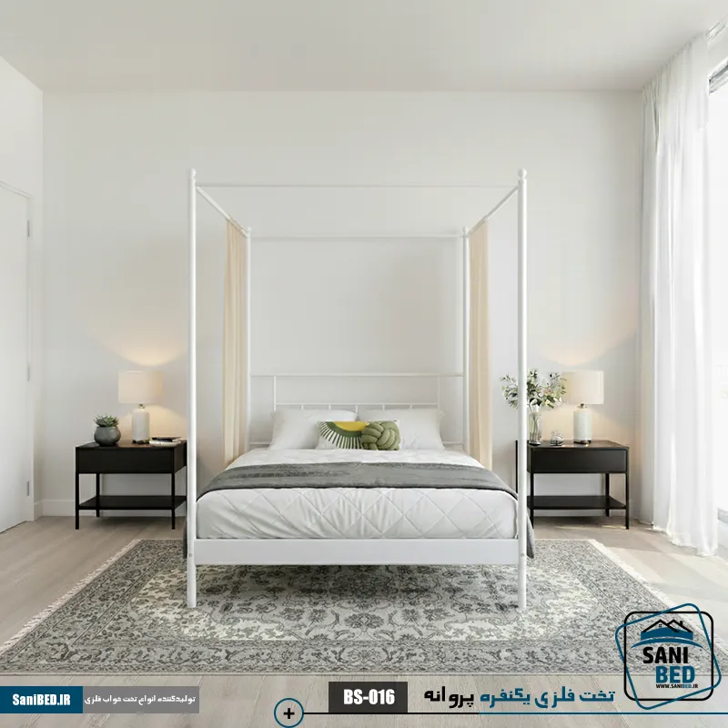 تخت خواب یک نفره پروانه