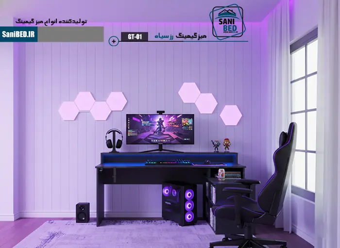 میز گیمینگ رز سیاه (بلک رز)