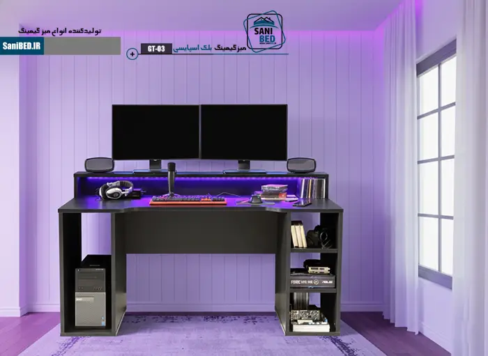 میز-گیمینگ-بلک-اسپایسی-Gaming میز گیمینگ بلک اسپایسی