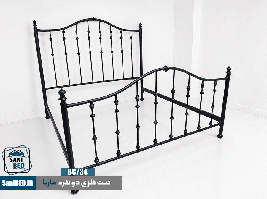 تخت-دونفره-ماریا تخت خواب خام تولید شده ماریا